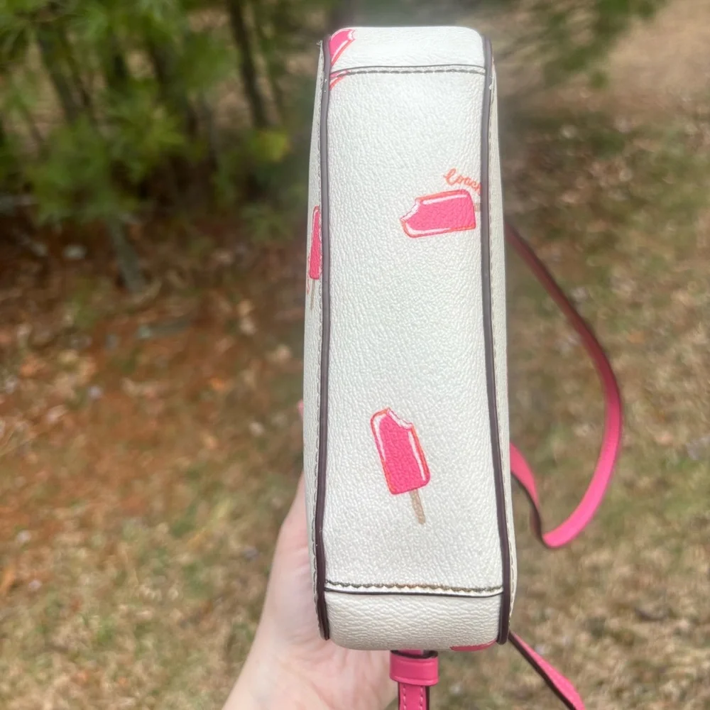 Coach White Popsicle Print Crossbody with Wristlet Limited Edition - Picture 15 of 17